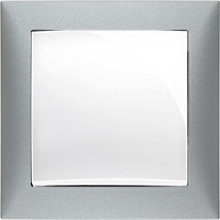 Berker S.1, Цвет: Алюминий глянцевый/белый глянцевый