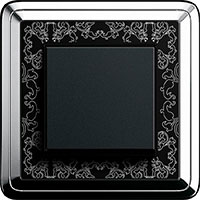 GIRA, ClassiX, Цвет: Хром/Черный