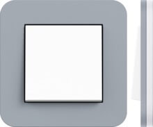 Gira, E3, Цвет: Серо-голубой матовый / Белое основание