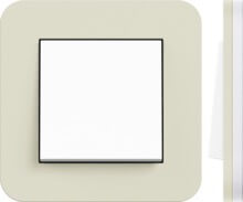 Gira, E3, Цвет: Песочный матовый / Белое основание