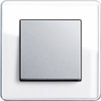 GIRA, Esprit, Цвет: Белое стекло Glass C / Алюминий