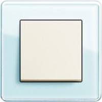 GIRA, Esprit, Цвет: Салатовое стекло Glass C / Кремовый глянцевый