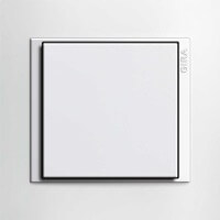 Gira Event. Цвет рамки: Белый матовый; Цвет вставки и клавиши: Белый матовый