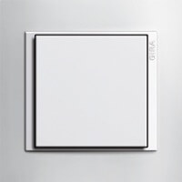 Gira Event Opaque. Цвет рамки: Белый; Цвет вставки и клавиши: Белый матовый