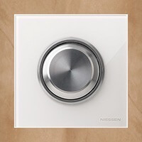 ABB Niessen, серия SKYmoon, Цвет: Белое стекло, Выключатель