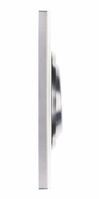 ABB Niessen, серия SKYmoon, Цвет: Белое стекло, Блок розетка выключатель