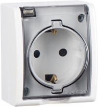 Розетка Simon 15 Aqua, Цвет: Белый