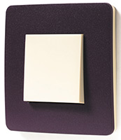 Schneider Electric, Unica Studio Color, Цвет: Лиловый/Бежевый