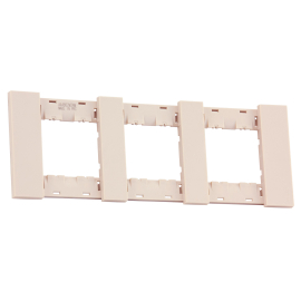 Рамка
Soft Touch,  3 поста,   цвет - песочный матовый,  горизонтальная,  пластмасса,  AA4802M3AM,  MEITON
 - PULSAL.RU
