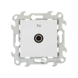 Розетка одиночная
Simon 24 Harmonie,  телевизионная (TV),  одинарная,   цвет - белый глянец,  пластмасса,  2450477-030,  Simon
 - PULSAL.RU