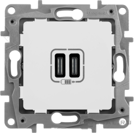 Розетка USB type-C, 3.0А
Etika,  USB type-C 5V,  двойная,   цвет - белый,  пластмасса,  672235,  6 722 35,  Legrand
 - PULSAL.RU