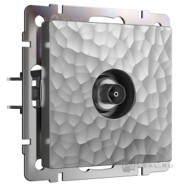 Розетка оконечная
Hammer,  телевизионная (TV),  одинарная,   цвет - серебряный,  пластмасса,  W1283006,  a052091,  Werkel
 - PULSAL.RU