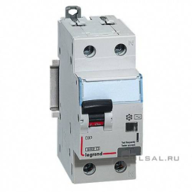 Автоматический выключатель дифференциального тока DX³, 1+N полюс, 20А, C, 6 кА,  тип - AC, 300 мА, 411025, Legrand - PULSAL.RU