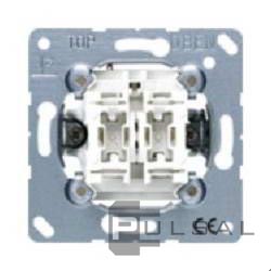 Выключатель
ECO profi и ECO profi Standart,  ECO profi design (ECO Profi Deco),  двухклавишный,  без подсветки,  EP405U,  EP 405 U,  JUNG
 - PULSAL.RU