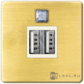 Розетка USB, 2,0 А
San Sebastian,  Sevilla,  Toledo,  Crystal De Luxe,  Siena,  Firenze,  Granada,  Emporio,  Sanremo,  San Sebastian Surface,  USB type-A 5V,  двойная,   цвет - патина блестящая (bright patina),  металл,  FD-212USBPB-A,  FEDE
 - PULSAL.RU