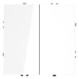 Кнопка Н.О.
S70,  двухклавишный,   цвет - белый глянцевый,  пластмасса,  VLS020601,  Voltum
 - PULSAL.RU