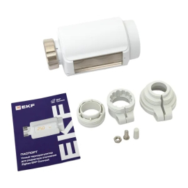 Термоголовка для радиаторной батареи, беспроводная, подсоединение М30x1,5
Стокгольм,  Connect,  датчик t° воздуха (встроенный),  с таймером,   цвет - белый,  пластмасса,  ett-8,  EKF
 - PULSAL.RU