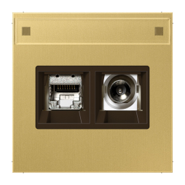 Розетка одиночная TV+RJ45
LS 990,  LS-design,  телевизионная (TV),  одинарная,   цвет - латунь классическая,  металл,  MMDME4521C,  JUNG
 - PULSAL.RU