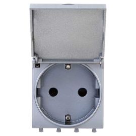 Розетка
Avanti,  со шторками,  с крышкой,  с заземлением,  одинарная,  винтовые клеммы,   цвет - закаленная сталь,  пластмасса,  4404012DKC,  DKC_4404012,  DKC
 - PULSAL.RU