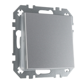 Выключатель
Epsilon,  Retro Liregus,  одноклавишный,  без подсветки,  с возможностью подсветки,   цвет - алюминий,  пластмасса,  IJ1.10-203-01.E/Mt,  28-172,  LIREGUS
 - PULSAL.RU