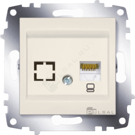 Розетка компьютерная RJ45 Cat.6 (UTP)
Cosmo,  одинарная,   цвет - кремовый,  пластмасса,  619-010300-247,  619-010300-247,  ABB
 - PULSAL.RU