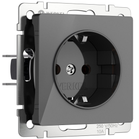 Розетка
Alumax,  Split,  Slab,  Senso,  Baguette,  Acrylic,  Platinum,  Elite,  Snabb,  Stream,  Flock,  Stark,  Fiore,  Favorit,  Diamant,  Aluminium,  Antik,  Metallic,  без шторок,  с заземлением,  одинарная,  винтовые клеммы,   цвет - графит акрил,  пластмасса,  W1171044,  a064090,  Werkel
 - PULSAL.RU