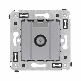 Розетка оконечная
Avanti,  телевизионная (TV),  одинарная,   цвет - закаленная сталь,  пластмасса,  4404523DKC,  DKC_4404523,  DKC
 - PULSAL.RU