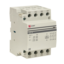 Контактор модульный КМ 40А 4NC (3 мод,) EKF PROxima PROxima, 4НЗ, 40А, 220В AC, km-3-40-04, EKF - PULSAL.RU