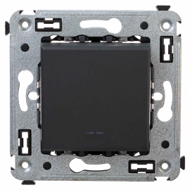 Выключатель
Avanti,  одноклавишный,   цвет - черный матовый,  пластмасса,  4412103DKC,  DKC_4412103,  DKC
 - PULSAL.RU