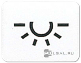 Символ сменный для клавиши "освещение"
CD 500,  CD ударопрочная,  AP 600,  WG 600,  WG 800,   цвет - слоновая кость,  33L,  33 L,  JUNG
 - PULSAL.RU