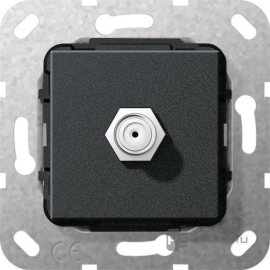 Розетка оконечная
Studio,  Standard 55,  E2,  E3,  Event,  Esprit,  E22,  спутниковая (SAT),  одинарная,   цвет - черный,  пластмасса,  565010,  5650 10,  Gira
 - PULSAL.RU