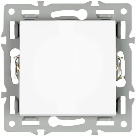 Выключатель
PRESTO,  GLARE,  VERSA,  одноклавишный,  без подсветки,   цвет - белый,  пластмасса,  043710 ARL,  043710,  Аrlight
 - PULSAL.RU