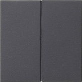 Накладка 2-х клавишная для диммера и выключателя System 3000
Standard 55,  E2,  E3,  Event,  Esprit,  ClassiX,  ClassiX Art,   цвет - антрацит,  пластмасса,  536228,  5362 28,  Gira
 - PULSAL.RU