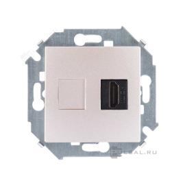 Розетка HDMI типа A
Simon 15,   цвет - шампань,  пластмасса,  1591407-034,  Simon
 - PULSAL.RU