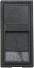 Розетка компьютерная RJ45 UTP
Лючки DDSB,  Лючки DFB,  одинарная,   цвет - черный матовый,  пластмасса,  DECF12ANM5,  Donel
 - PULSAL.RU