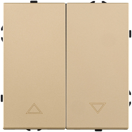 Выключатель для жалюзи
Eclipse,  без фиксации,  без подсветки,   цвет - золотой,  пластмасса,  EC-013GD,  Kollinger
 - PULSAL.RU