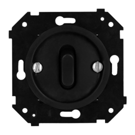 Кнопка клавишная
Шедель Бриз,  одноклавишный,   цвет - черный матовый,  пластмасса,  B3-220-23M-PB,  Bironi
 - PULSAL.RU