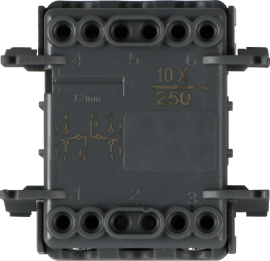 Механизм выключателя / переключателя
W55,  двухклавишный,  без подсветки,  пластмасса,  IP 55,  DIP10800,  Donel
 - PULSAL.RU