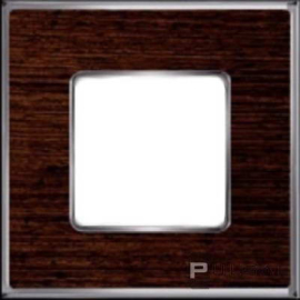 Рамка
Vintage Wood,  1 пост,   цвет - венге, хром блестящий (bright chrome),  вертикальная,  горизонтальная,  дерево,  металл,  FD01311WCB,  FEDE
 - PULSAL.RU