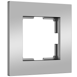 Рамка
Slab,  1 пост,   цвет - серебряный матовый,  вертикальная,  горизонтальная,  пластмасса,  W0012965,  a062811,  Werkel
 - PULSAL.RU