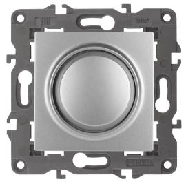 Светорегулятор (диммер) 15-400 Вт, для LED 5-300 ВА
Elegance,  поворотно-нажимной,  лампы накаливания и галогенные 220В (R),  лампы с индукционным (обмоточным) трансформ.(L),  лампы с электронным (емкостным) трансформ.(C),  диммируемые лампы LED 220В (LEDi тип L),  диммируемые лампы LED 220В (LEDi тип C),   цвет - алюминий,  пластмасса,  Б0034341,  14-4101-03,  ЭРА
 - PULSAL.RU