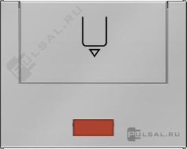 Hакладка карточного выключателя
K.5,  с индикацией,   цвет - нержавеющая сталь,  металл,  16417104,  1641 71 04,  Berker
 - PULSAL.RU