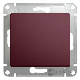 Выключатель
Glossa,  одноклавишный,  без подсветки,   цвет - баклажановый,  пластмасса,  GSL001111,  Schneider Electric
 - PULSAL.RU