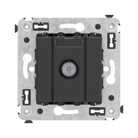 Розетка оконечная
Avanti,  телевизионная (TV),  одинарная,   цвет - черный матовый,  пластмасса,  4412523DKC,  DKC_4412523,  DKC
 - PULSAL.RU