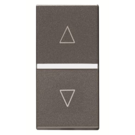 Механизм выключателя жалюзи кнопочный, без фиксации, 1-модульный, серия Zenit, цвет антрацит
Zenit,  без фиксации,  без подсветки,   цвет - антрацит,  пластмасса,  N2144 AN,  2CLA214400N1801,  ABB
 - PULSAL.RU