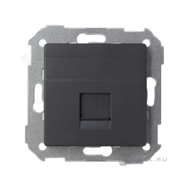 Розетка компьютерная RJ45
Simon 82 Concept,  одинарная,   цвет - черный матовый,  пластмасса,  8200005-098,  Simon
 - PULSAL.RU