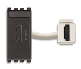 Розетка HDMI
Arke,   цвет - антрацит серый,  пластмасса,  19346 VIM,  19346,  Vimar
 - PULSAL.RU