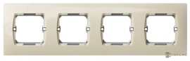 Рамка с суппортом
Simon 27,  4 поста,   цвет - слоновая кость,  вертикальная,  горизонтальная,  пластмасса,  27640-62,  Simon
 - PULSAL.RU
