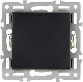 Переключатель
PRESTO,  GLARE,  VERSA,  одноклавишный,  без подсветки,   цвет - черный,  пластмасса,  043715 ARL,  043715,  Аrlight
 - PULSAL.RU