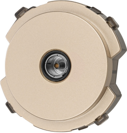 Розетка оконечная
Байкал,  телевизионная (TV),  одинарная,   цвет - шампань,  пластмасса,  SQ1819-0511,  TDM
 - PULSAL.RU